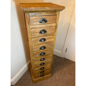 Tall Chest Drawers Rustic Tallboy Cabinet - Image 4