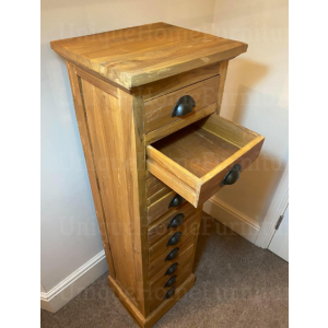 Tall Chest Drawers Rustic Tallboy Cabinet - Image 3