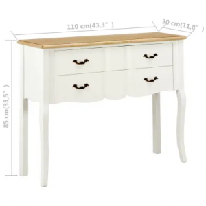Shabby Chic Console Table French Sideboard - Image 3