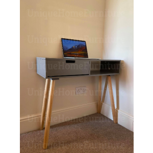 Small Computer Desk Retro Writing Table - Image 4