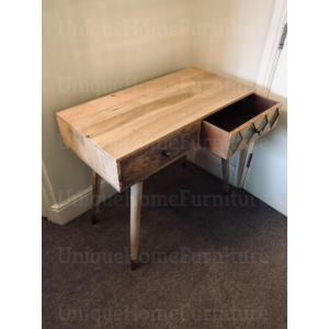 Rustic Computer Desk Wooden Dressing Table - Image 5