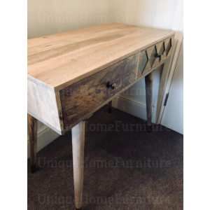 Rustic Computer Desk Wooden Dressing Table - Image 4