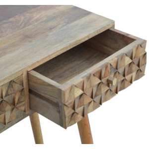 Scandinavian Console Table Vintage Nordic Desk Solid Wood Writing Unit - Image 4