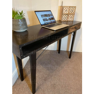 Rustic Computer Desk Small Industrial Table - Image 5