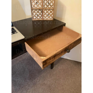 Rustic Computer Desk Small Industrial Table - Image 3