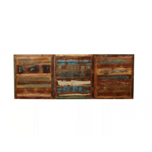 Industrial Dining Table Rustic Metal Solid Wood Vintage Retro Kitchen Unit - Image 4