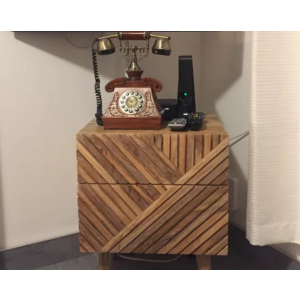 Mid Century Bedside Table Nordic Cabinet Scandinavian Vintage Style Unit - Image 4