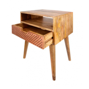 Nordic Bedside Table Mid Century Unit - Image 2