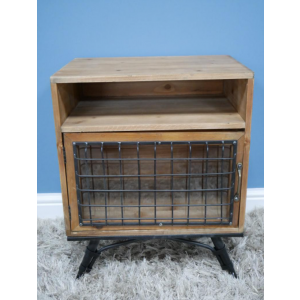 Rustic Bedside Table Industrial Side Cabinet - Image 2