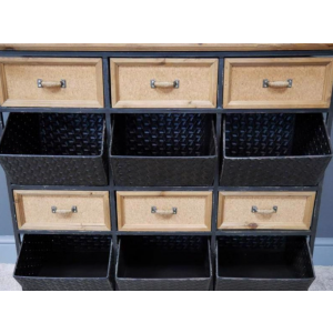Industrial Storage Sideboard Rustic Chest Drawers - Image 4