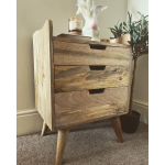 Scandinavian Bedside Table Nordic Cabinet Mid Century Vintage Nightstand