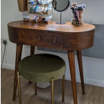 Mid Century Console Table Nordic Vanity Unit Vintage Solid Wood Dressing Desk