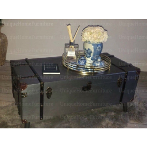 Industrial Coffee Table Trunk Storage Box - Image 2