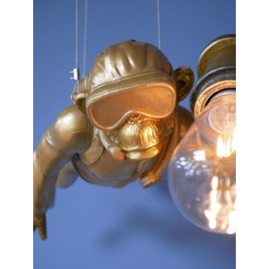 Gold Monkey Lamp Retro Hanging Light - Image 3