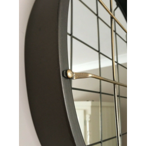 Industrial Wall Mirror Vintage Round Shabby Chic Style Rustic Metal Bathroom - Image 5