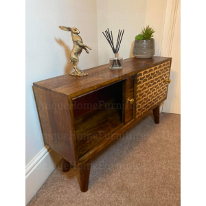 Mid Century Sideboard Vintage Danish Storage Side Cabinet Small Storage Cupboard - Image 3