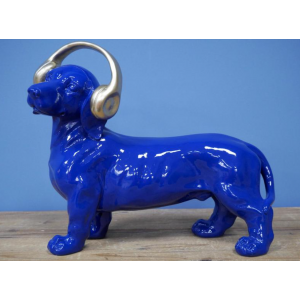 Sausage Dog Ornament Retro Animal Sculpture Industrial Style Table Home Art Deco - Image 5