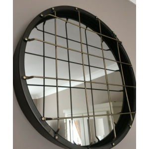 Industrial Wall Mirror Vintage Round Shabby Chic Style Rustic Metal Bathroom - Image 4