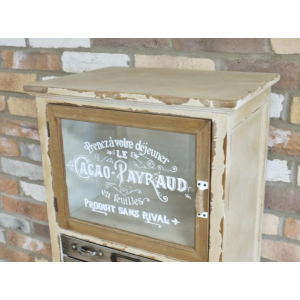 Tall Apothecary Cabinet Vintage Industrial Cupboard Rustic Metal Storage Glass - Image 2