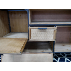 Rattan Storage Sideboard Large Display Furniture - Image 4