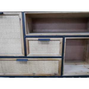 Rattan Storage Sideboard Large Display Furniture - Image 5
