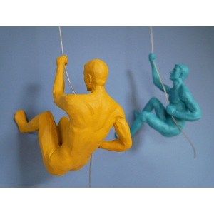 Abseiling Climber Man Hanging Wall Decor - Image 4