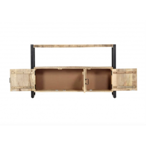 Industrial Storage Sideboard Vintage Rustic Solid Wood Cabinet Large Cupboard Unit - Image 9
