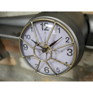 Industrial Wall Clock Vintage Retro Storage Shelf Unit Metal Spaceship Star Wars - Image 5