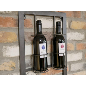 Industrial Wine Rack Metal Wall Cabinet - Image 3