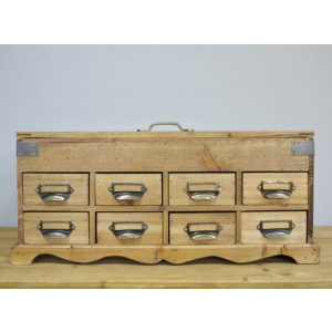 Rustic Chest Drawers Trinket Box Jewellery Organiser - Image 4