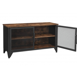 Metal TV Stand Industrial Rustic Media Cabinet - Image 5