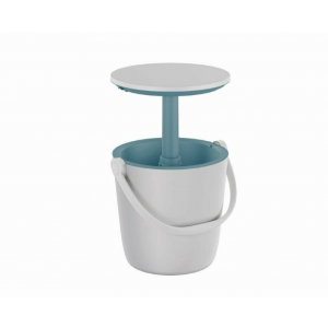 Garden Bar Cooler Drinks Beer BBQ Ice Storage Small Patio Round Side Party Table - Image 4