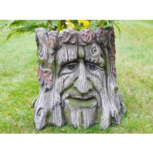 Garden Flower Planter Tree Stump Ornament - Image 3