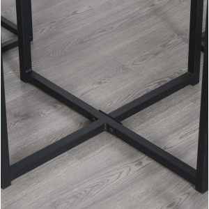 Industrial Dining Table and Chairs Rustic Metal Vintage Bar Set 4 Stools Breakfast Room - Image 6