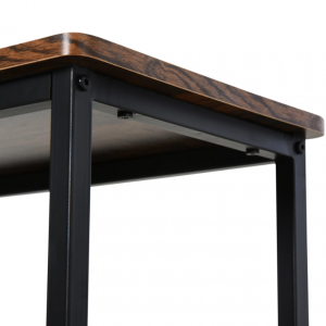 Industrial Console Table Hallway Rustic Shelving Bookcase Unit Vintage Storage Sideboard - Image 5