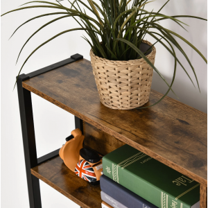 Corner Computer Desk Large Industrial Workstation Vintage Rustic L-Shaped Table - Image 4