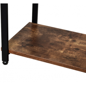 Industrial Console Table Rustic Shelving Unit Vintage Storage Sideboard Hallway Furniture - Image 4