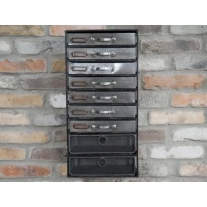 Industrial Wall Cabinet Metal Chest Drawers - Image 3