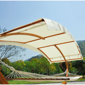 Wooden Garden Swing Bench Large Hammock Bed - Image 2
