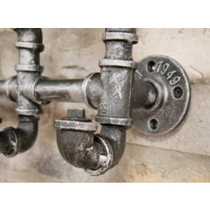 Industrial Coat Hook Rustic Metal Rack - Image 5