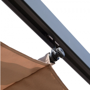 Metal Garden Pergola Large Retractable Structure Sun Shade Canopy Patio Gazebo - Image 3