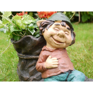 Outdoor Resin Planter Elf Shoe Ornament Flower Holder - Image 4
