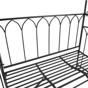 Garden Arbour Bench Outdoor Metal Pergola Arch Patio Seat Plant Roses Climbing - Image 5