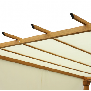 Garden Metal Pergola Retractable Sun Canopy Large Patio Structure Gazebo Cover - Image 4