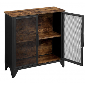 Metal Industrial Cupboard Rustic Side Cabinet - Image 2