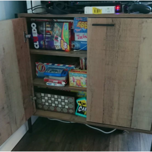 Rustic Oak Cabinet Industrial Cupboard Unit - Image 3