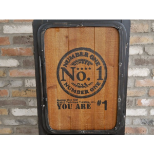Tall Industrial Cabinet Vintage Retro Cupboard Rustic Metal Storage Wheels Unit - Image 5