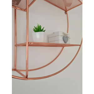 Industrial Wall Shelf Metal Display Cabinet - Image 3