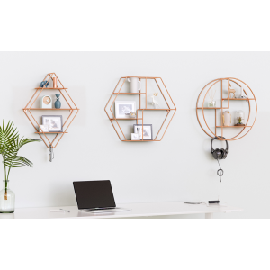 Industrial Wall Cabinet Metal Storage Display Shelf - Image 2
