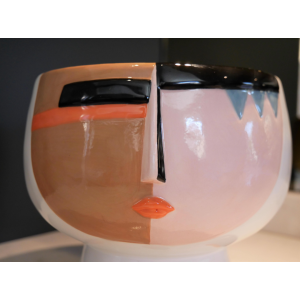 Ceramic Face Vase Flower Pot Planter - Image 2